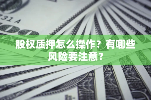 武汉股权质押怎么操作?有哪些风险要注意? 武汉股权质押怎么操作?有哪些风险要注意?
