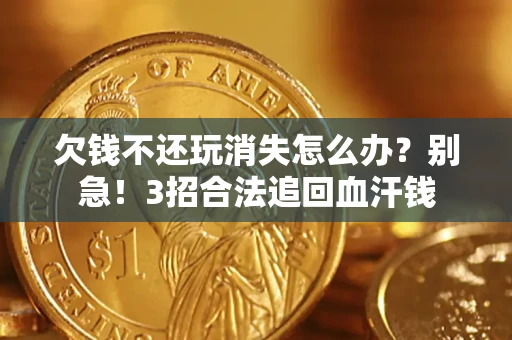 武汉欠钱不还玩消失怎么办?别急!3招合法追回血汗钱 武汉欠钱不还玩消失怎么办?别急!3招合法追回血汗钱