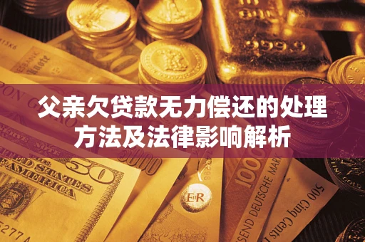 武汉父亲欠贷款无力偿还的处理方法及法律影响解析 武汉父亲欠贷款无力偿还的处理方法及法律影响解析